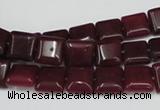 CCN589 15.5 inches 10*10mm square candy jade beads wholesale