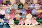 CCN5911 15 inches 15mm flat round candy jade beads Wholesale