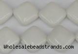 CCN595 15.5 inches 15*15mm diamond candy jade beads wholesale