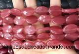 CCN5969 15 inches 13*18mm faceted oval candy jade beads