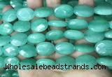 CCN5973 15 inches 13*18mm faceted oval candy jade beads