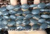 CCN5982 15 inches 13*18mm faceted oval candy jade beads