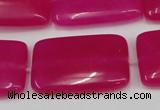 CCN611 15.5 inches 20*30mm rectangle candy jade beads wholesale