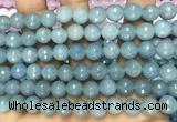 CCN6315 15.5 inches 8mm faceted round candy jade beads Wholesale