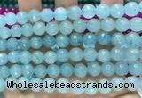 CCN6324 15.5 inches 8mm faceted round candy jade beads Wholesale