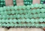 CCN6330 15.5 inches 8mm faceted round candy jade beads Wholesale