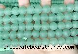 CCN6366 15.5 inches 6mm, 8mm, 10mm & 12mm round matte candy jade beads