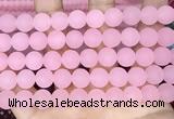 CCN6372 15.5 inches 6mm, 8mm, 10mm & 12mm round matte candy jade beads