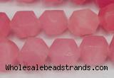 CCN661 15.5 inches 15*15mm faceted nuggets candy jade beads