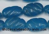 CCN684 15.5 inches 15*23mm carved oval candy jade beads wholesale