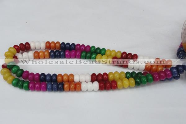 CCN721 15.5 inches 6*10mm rondelle candy jade beads wholesale