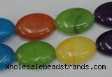 CCN725 15.5 inches 13*18mm oval candy jade beads wholesale