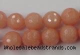 CCN758 15.5 inches 4mm faceted round candy jade beads wholesale