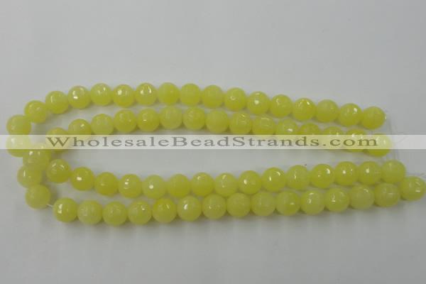 CCN759 15.5 inches 4mm faceted round candy jade beads wholesale