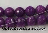 CCN779 15.5 inches 6mm faceted round candy jade beads wholesale