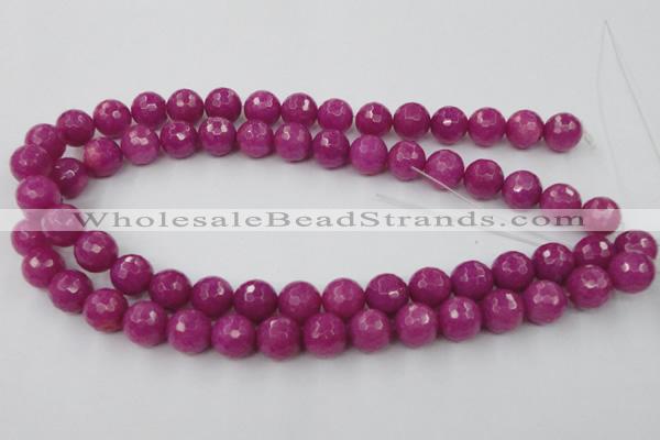 CCN857 15.5 inches 16mm faceted round candy jade beads