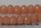 CCN905 15.5 inches 9*12mm faceted rondelle candy jade beads