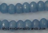 CCN909 15.5 inches 9*12mm faceted rondelle candy jade beads