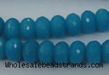 CCN910 15.5 inches 9*12mm faceted rondelle candy jade beads