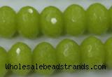 CCN934 15.5 inches 12*16mm faceted rondelle candy jade beads