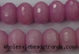 CCN939 15.5 inches 12*16mm faceted rondelle candy jade beads