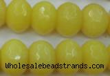 CCN948 15.5 inches 14*18mm faceted rondelle candy jade beads