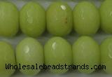 CCN949 15.5 inches 14*18mm faceted rondelle candy jade beads