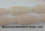 CCN981 15.5 inches 10*30mm faceted teardrop candy jade beads