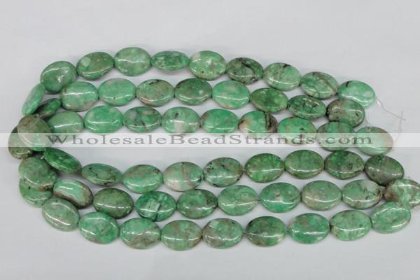 CCO118 15.5 inches 13*18mm oval dyed natural chrysotine beads