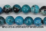 CCO164 15.5 inches 12mm round dyed natural chrysotine beads