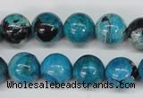 CCO166 15.5 inches 15mm round dyed natural chrysotine beads