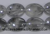 CCQ147 15.5 inches 15*20mm oval cloudy quartz beads wholesale