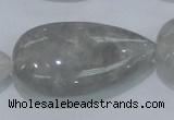 CCQ224 15.5 inches 25*45mm teardrop cloudy quartz beads wholesale