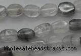 CCQ242 15.5 inches 4*6mm oval cloudy quartz beads wholesale