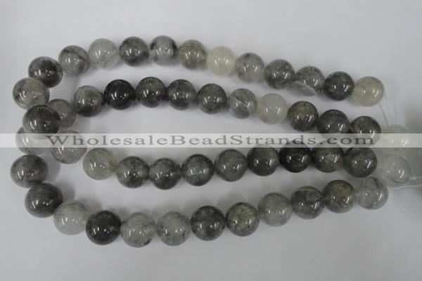 CCQ306 15.5 inches 16mm round cloudy quartz beads wholesale