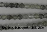 CCQ311 15.5 inches 6mm faceted round cloudy quartz beads wholesale