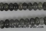 CCQ327 15.5 inches 6*10mm rondelle cloudy quartz beads wholesale