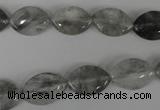 CCQ400 15.5 inches 10*15mm marquise cloudy quartz beads wholesale