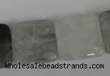 CCQ412 15.5 inches 20*20mm square cloudy quartz beads wholesale