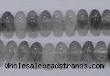 CCQ68 15.5 inches 6*10mm rondelle cloudy quartz beads wholesale