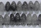 CCQ70 15.5 inches 8*14mm rondelle cloudy quartz beads wholesale