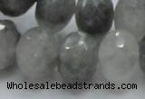 CCQ79 15.5 inches 15*20mm faceted rondelle cloudy quartz beads wholesale