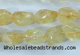 CCR101 15.5 inches 8-14mm natural citrine gemstone nugget beads