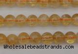 CCR165 15.5 inches 6mm round natural citrine beads wholesale