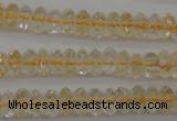 CCR171 15.5 inches 3*5mm faceted rondelle natural citrine beads