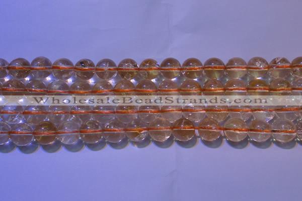 CCR200 15.5 inches 10mm round natural citrine gemstone beads