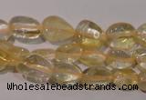 CCR217 15.5 inches 9*12mm nuggets natural citrine gemstone beads