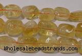 CCR218 15.5 inches 9*13mm nuggets natural citrine gemstone beads