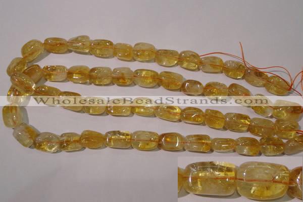 CCR219 15.5 inches 11*17mm nuggets natural citrine gemstone beads