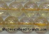 CCR303 15.5 inches 10mm round AB-color natural citrine beads